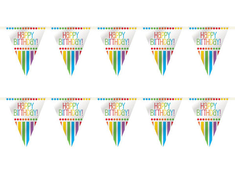 Rainbow Party Birthday Bunting